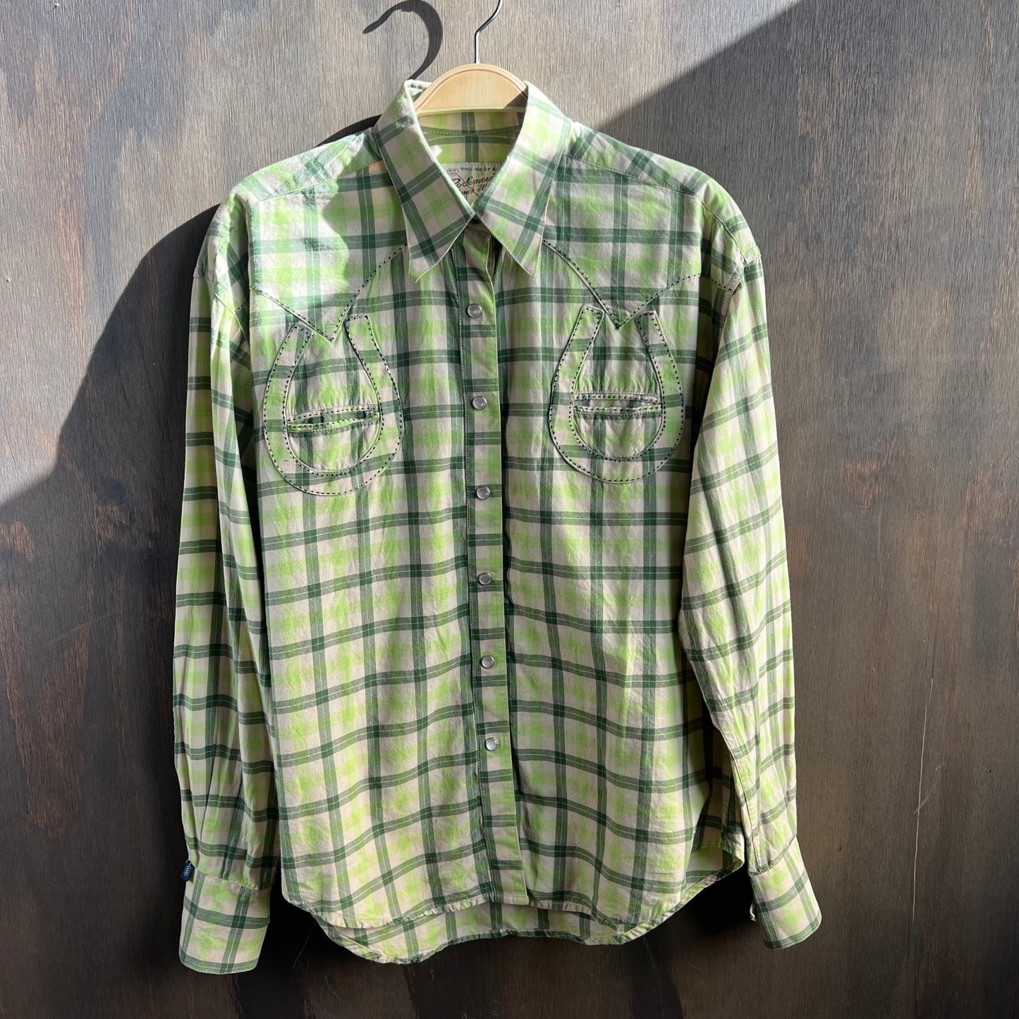 Rockmount Ranch Wear Green Pearl Snap