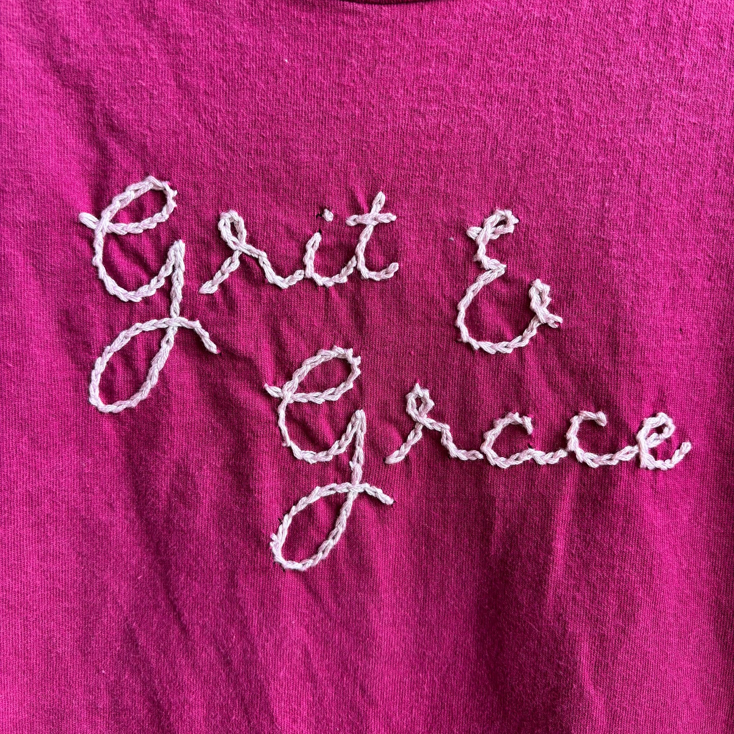 Custom Pink "Grit & Grace" Tee Shirt