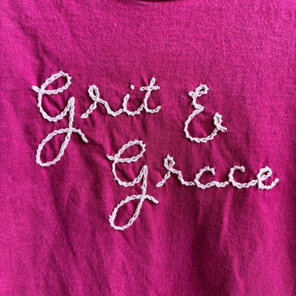 Custom Pink "Grit & Grace" Tee Shirt