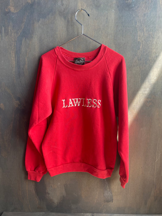 Custom Red “Lawless” Sweatshirt