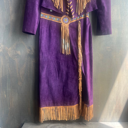 Frontier Collection Purple Leather Set