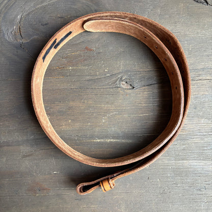 Rockmount Ranch Wear Tan Tooled Leather Belt
