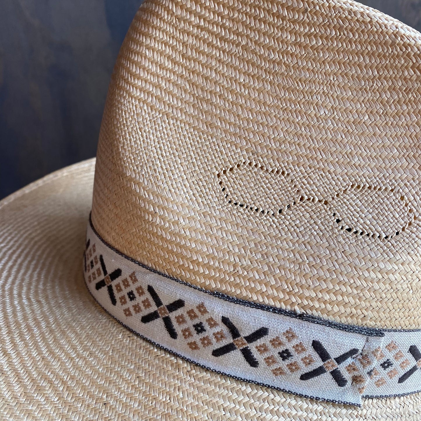 Eddy Bros Straw Hat with Decorative Band