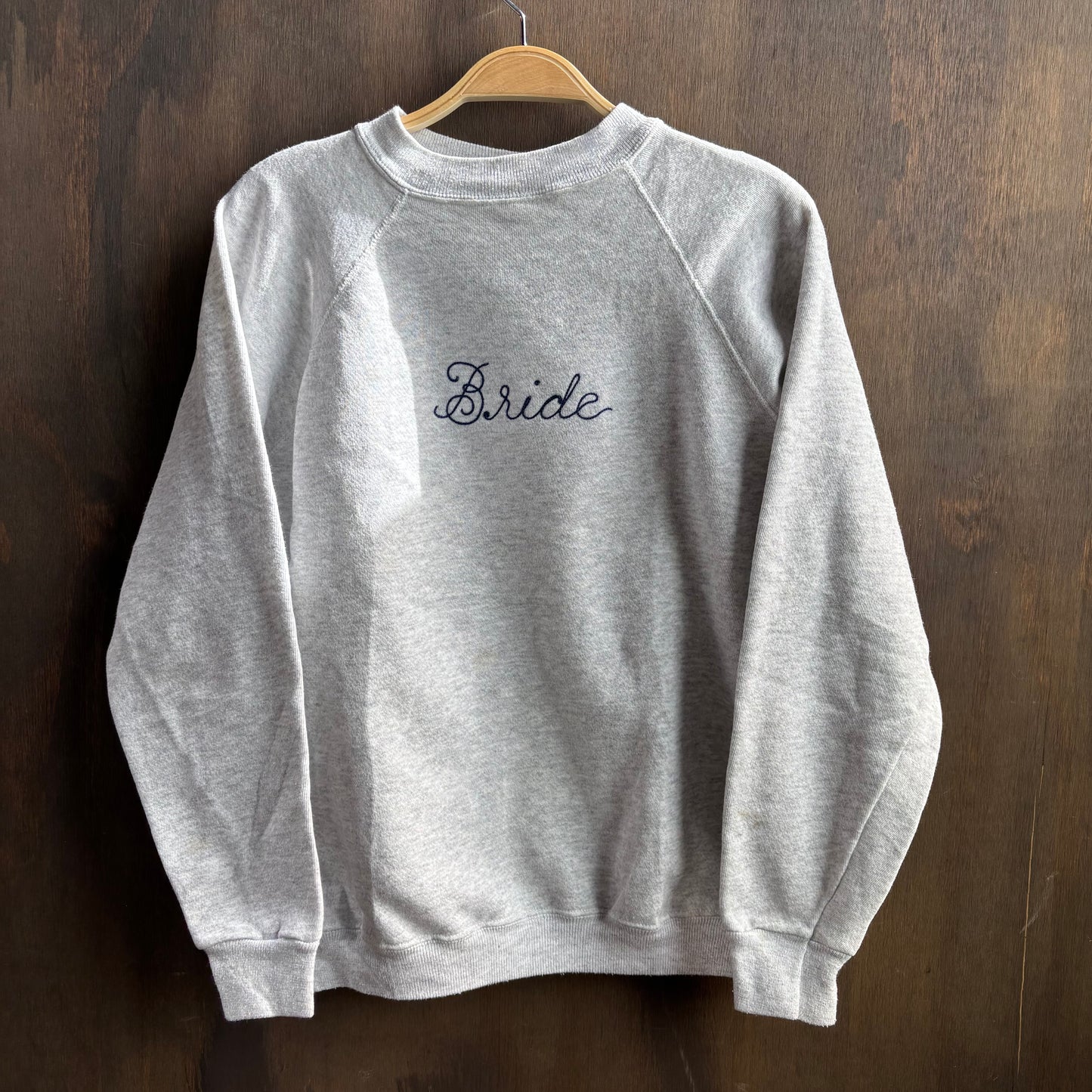 Custom Grey "Bride" Sweatshirt