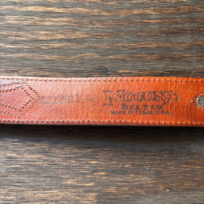 Vintage Nocona Brown Roughout Belt