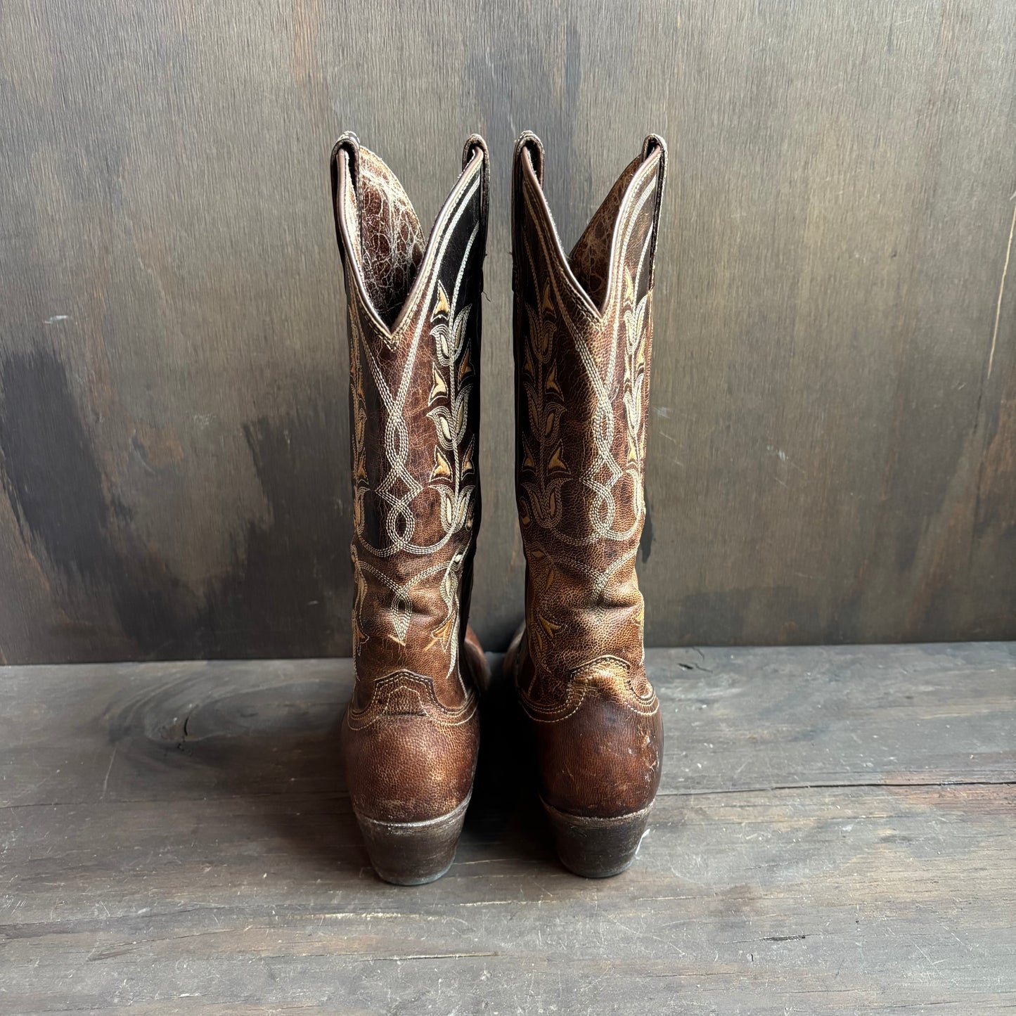 Ariat Brown Boots with Flowers