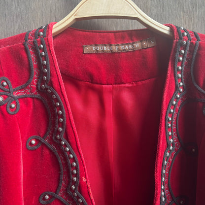 Double D Ranchwear Red Velvet Jacket
