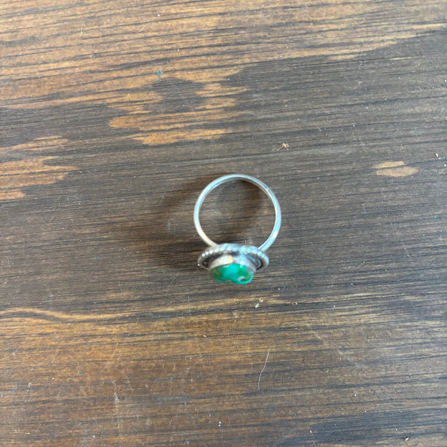 Sterling Green Turquoise Ring