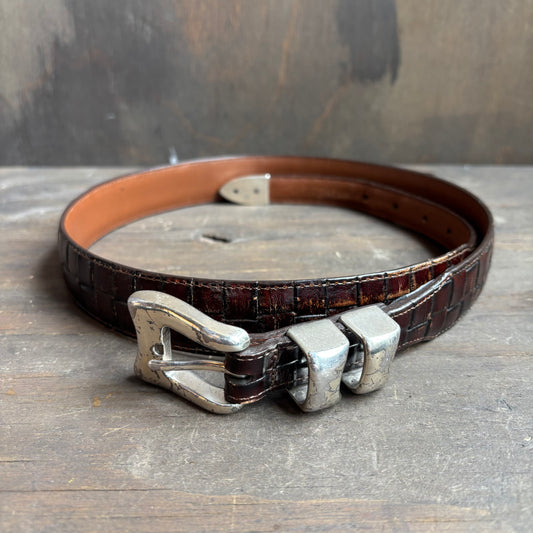 Faux Reptile Brown Belt