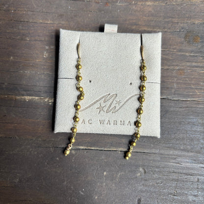 Mac Warman Vintage Brass Dot Earring