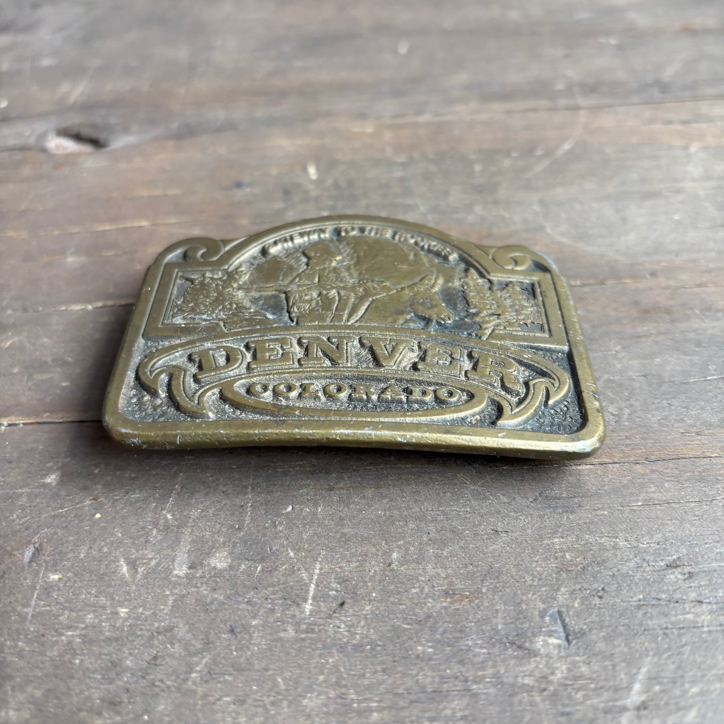 Brass Denver Belt Buckle