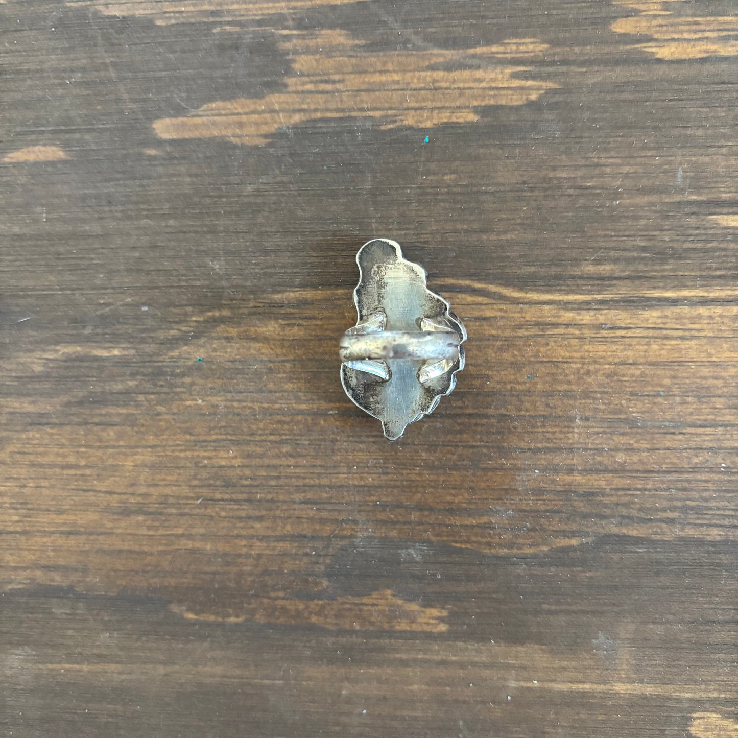 Turquoise Ring with Leaf