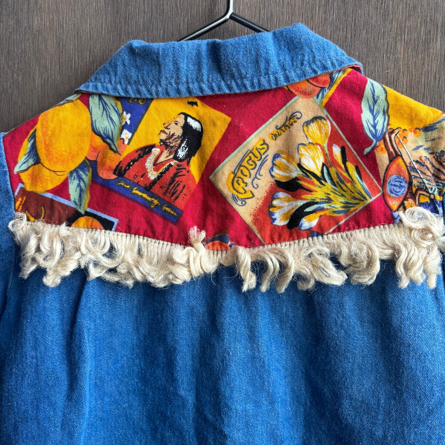 Kids Embellished Denim Button Up