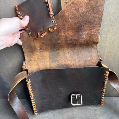 Handmade Leather Messenger Bag