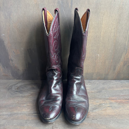 ACME Burgundy Leather Boots