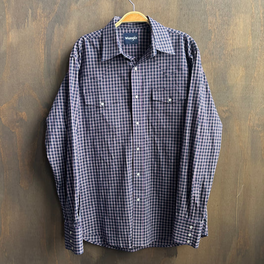 Wrangler Plaid Pearl Snap