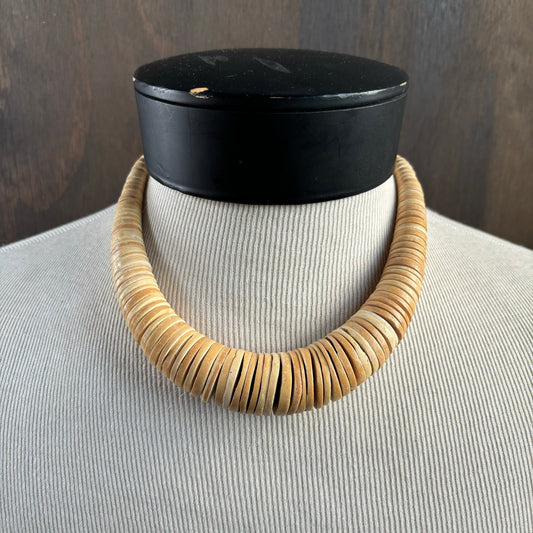 Wood Disc Necklace