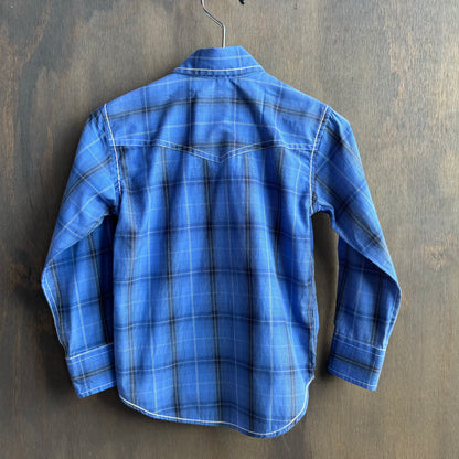 Rafter C Kids Blue Button Up