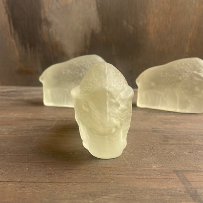 Solid Frosted Glass Buffaloes