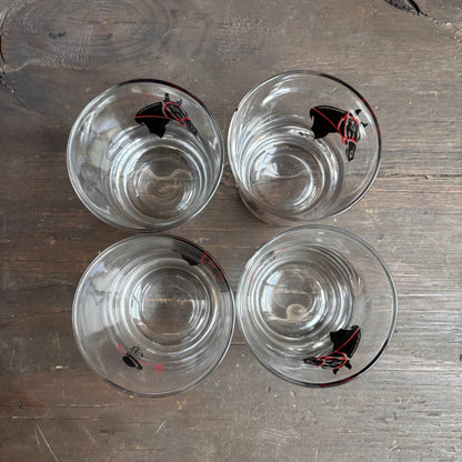 Vintage Kentucky Derby Highball Glasses (set of 4)