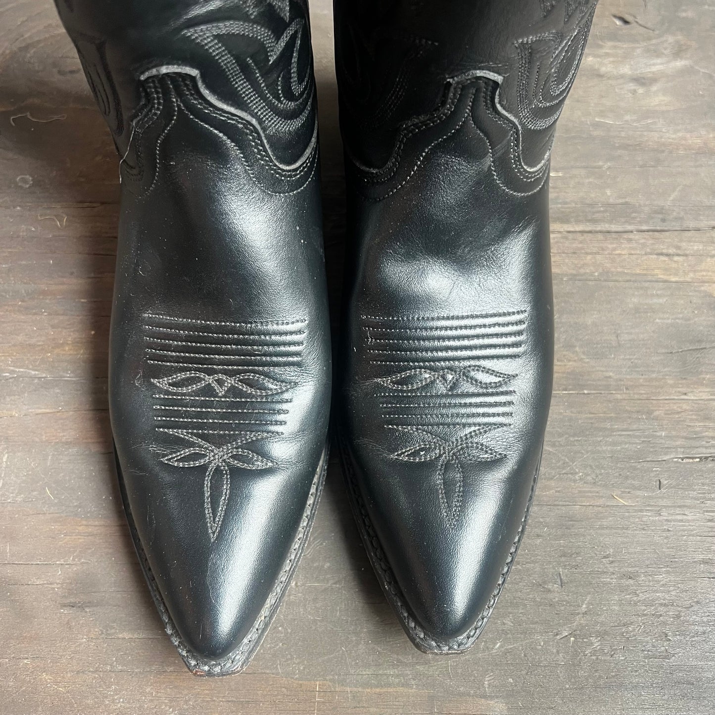 Dan Post Black Leather Boots