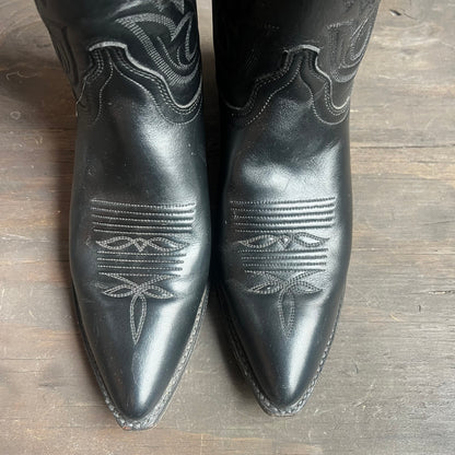 Dan Post Black Leather Boots