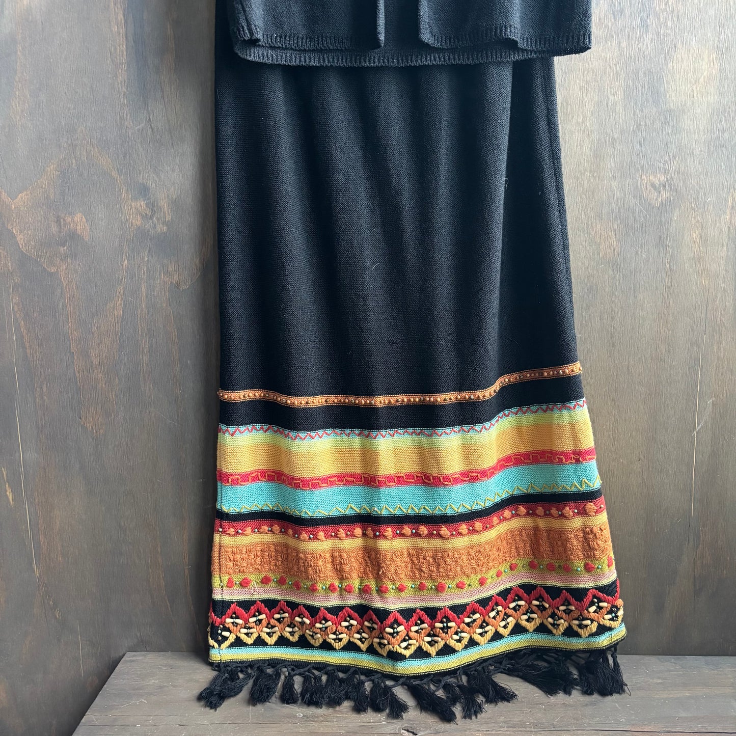 Vintage Double D Ranchwear Black Knit Set