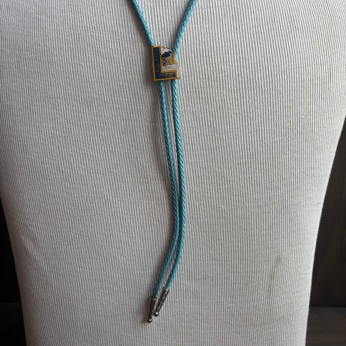 Leadville Bolo on Light Blue Tie