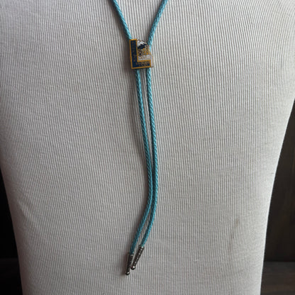 Leadville Bolo on Light Blue Tie