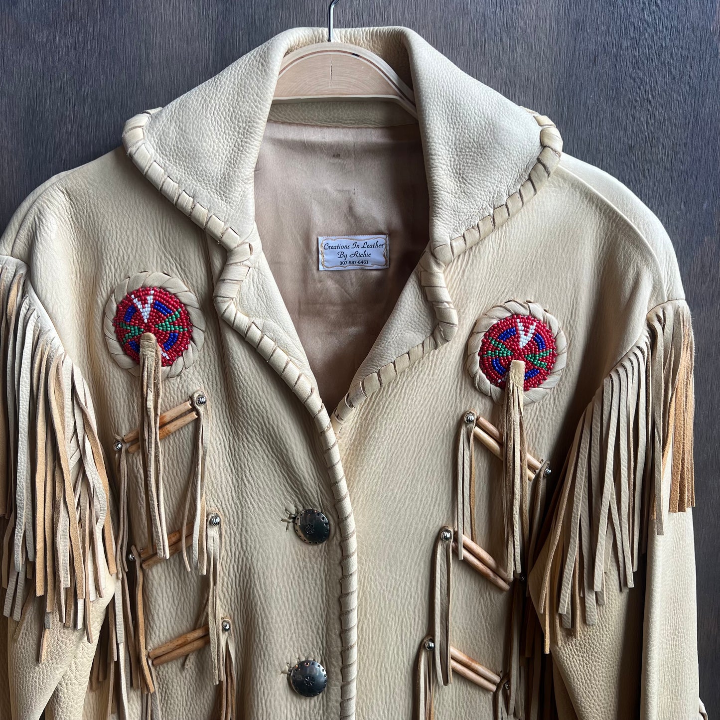 Custom Leather Fringe Jacket