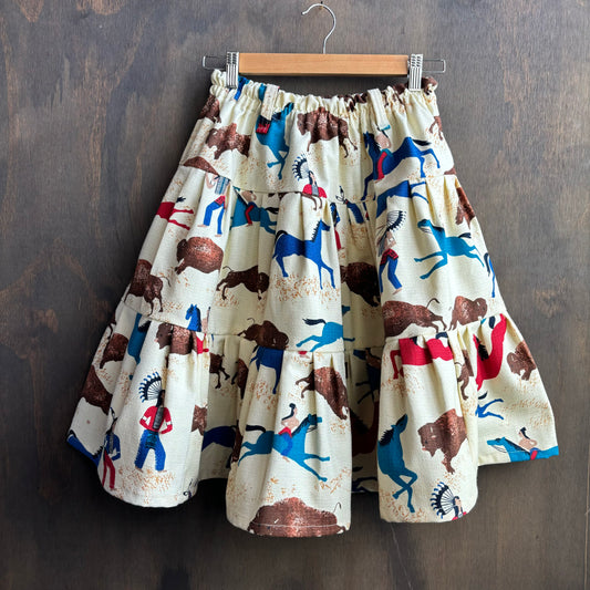 Custom Made Buffalo Midi Skirt