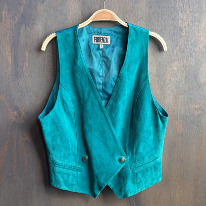 Vintage Teal Leather Set