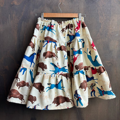 Custom Made Buffalo Midi Skirt