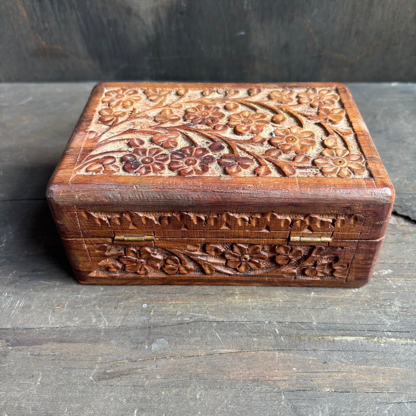 Tooled Wood Box