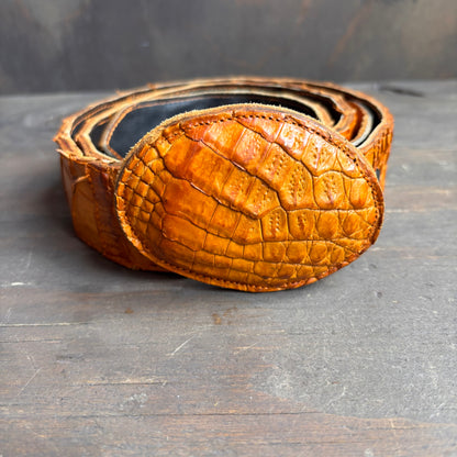 Vintage Tan Reptile Belt
