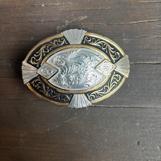 SIlver Plated Hollywood-Style Belt Buckle