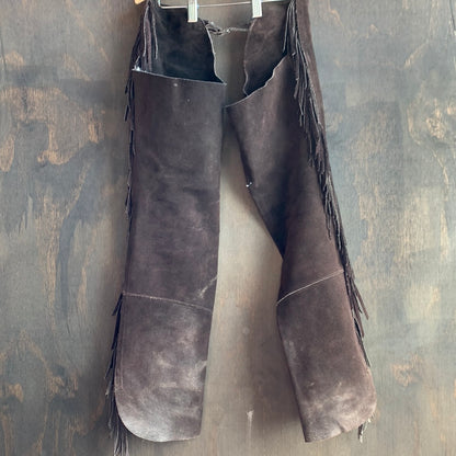Kids brown suede chaps