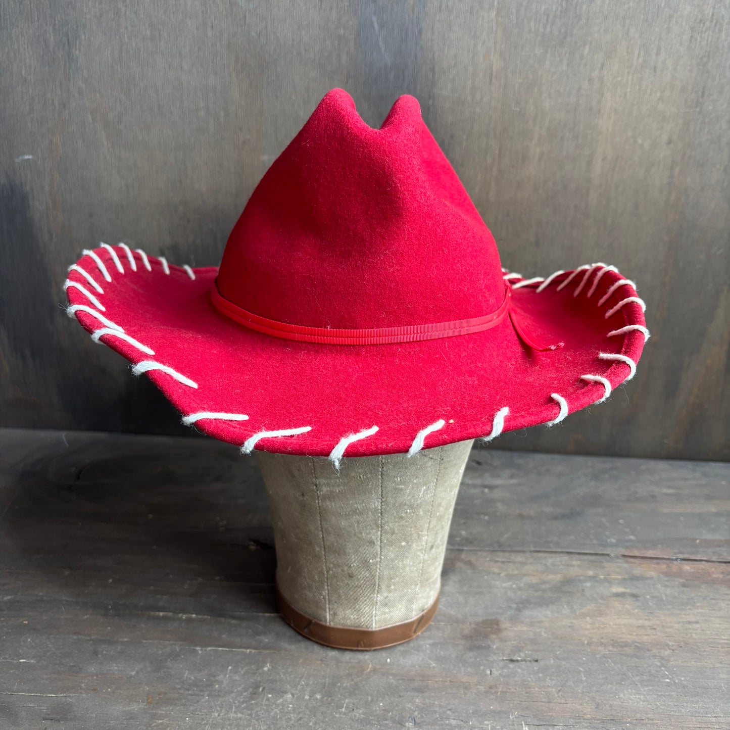 Kids Red Felt Hat