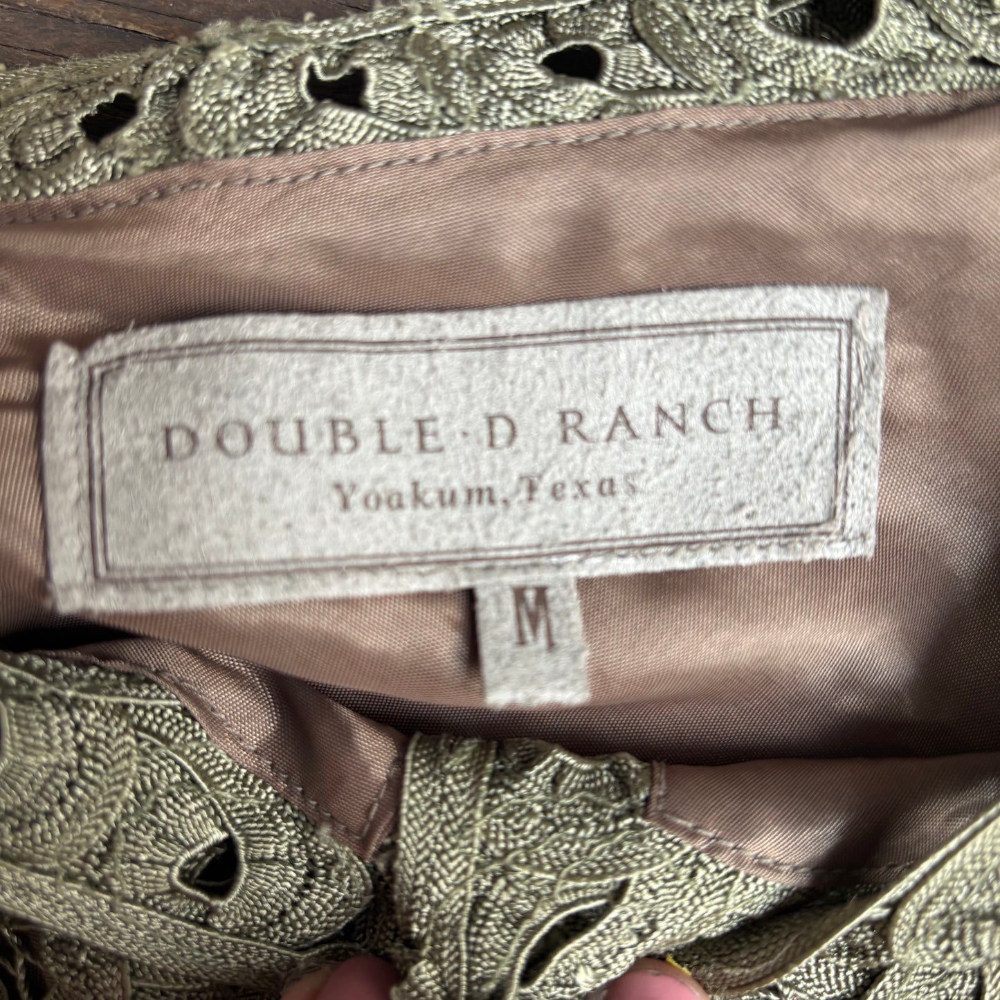 Double D Ranchwear Green Lace Set