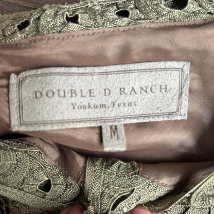 Double D Ranchwear Green Lace Set