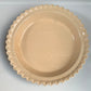 Beige Pie Plate Scalloped Edge