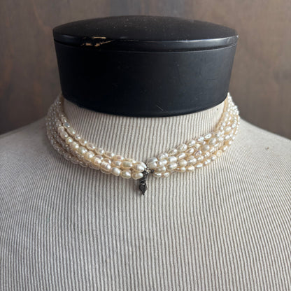 Vintage Multi-Strand Pearl Necklace