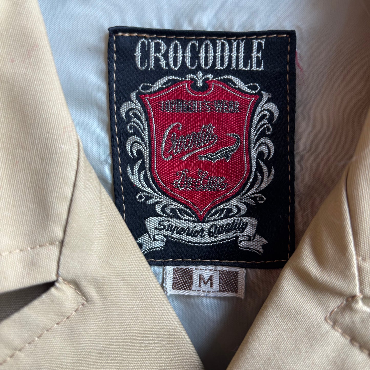 Vintage Crocodile Khaki Jacket