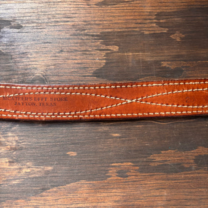 Vintage Tan Rough Out Belt