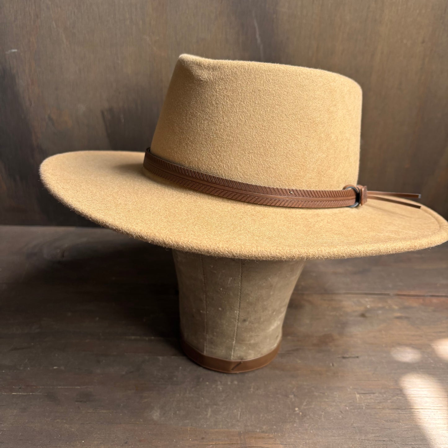 Head West Tan Wool Hat