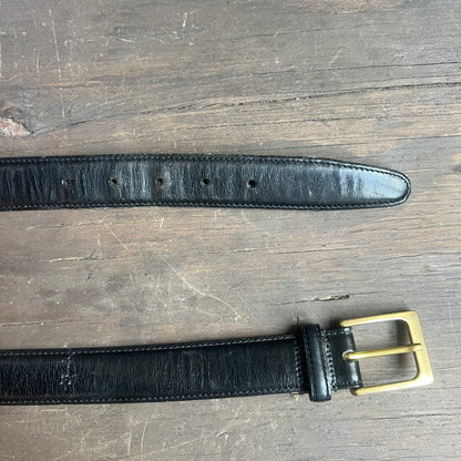 Paul Fredrick Black Leather Belt