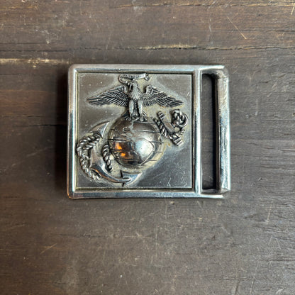 US Marine Corps Silver Belt Buckle