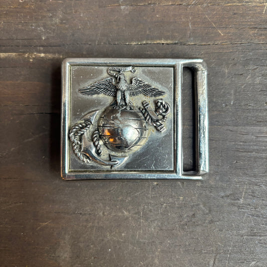 US Marine Corps Silver Belt Buckle