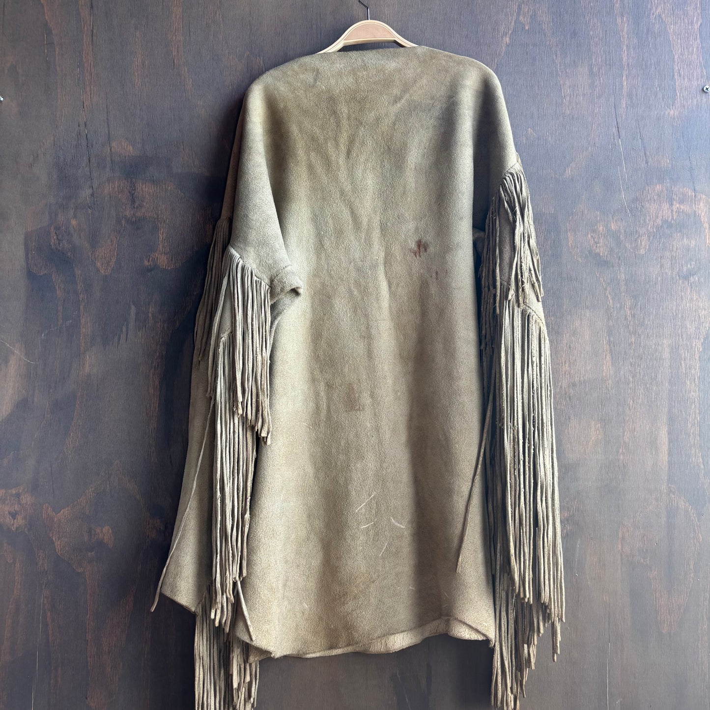 Vintage Handmade Fringed Suede Set