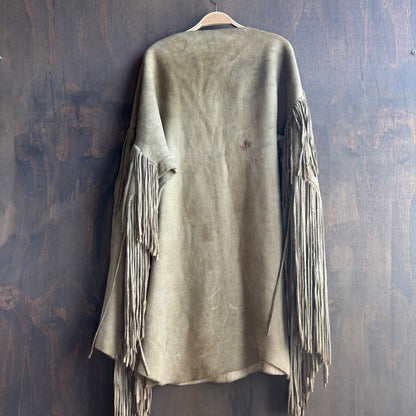 Vintage Handmade Fringed Suede Set